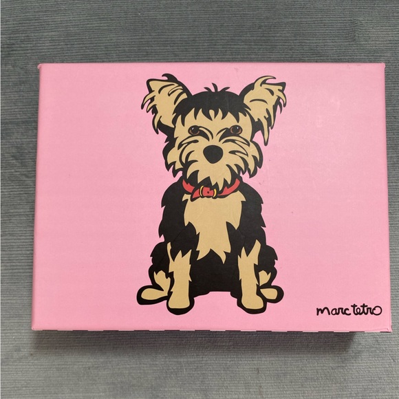 marc tetro Handbags - NWT Mark Tetro wristlet wallet in box. Pink wallet with yorkie.6“ x 4.5“ x 1.5“.